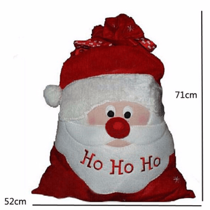 Large Christams Xmas Santa Clau Gift Candy Stocking Bag