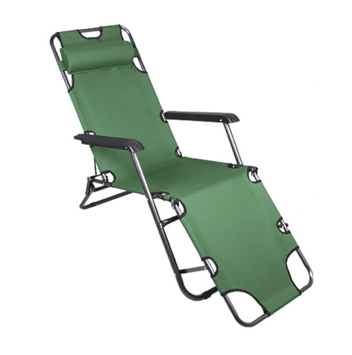 Portable Folding Sun Loungers Single Sofa Bed Office Noon Break Nap Leisure Bed Comfortable Beach Chaise Outdoor Camping Patio Lawn - MRSLM