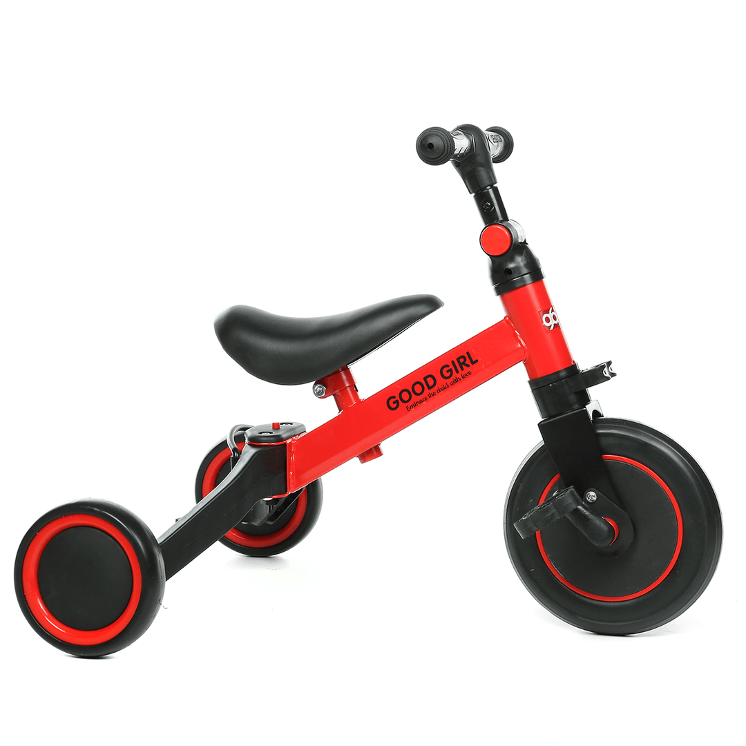 2-In-1 Kid Tricycle Adjustable Pedals Bike Toddler Children Balance Bicycle for 1-3 Years Old