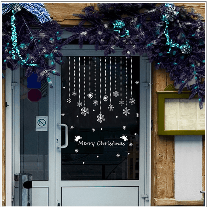 Miico DLX0748 Christmas Sticker Window Snowflake Wall Stickers for Christmas Decoration