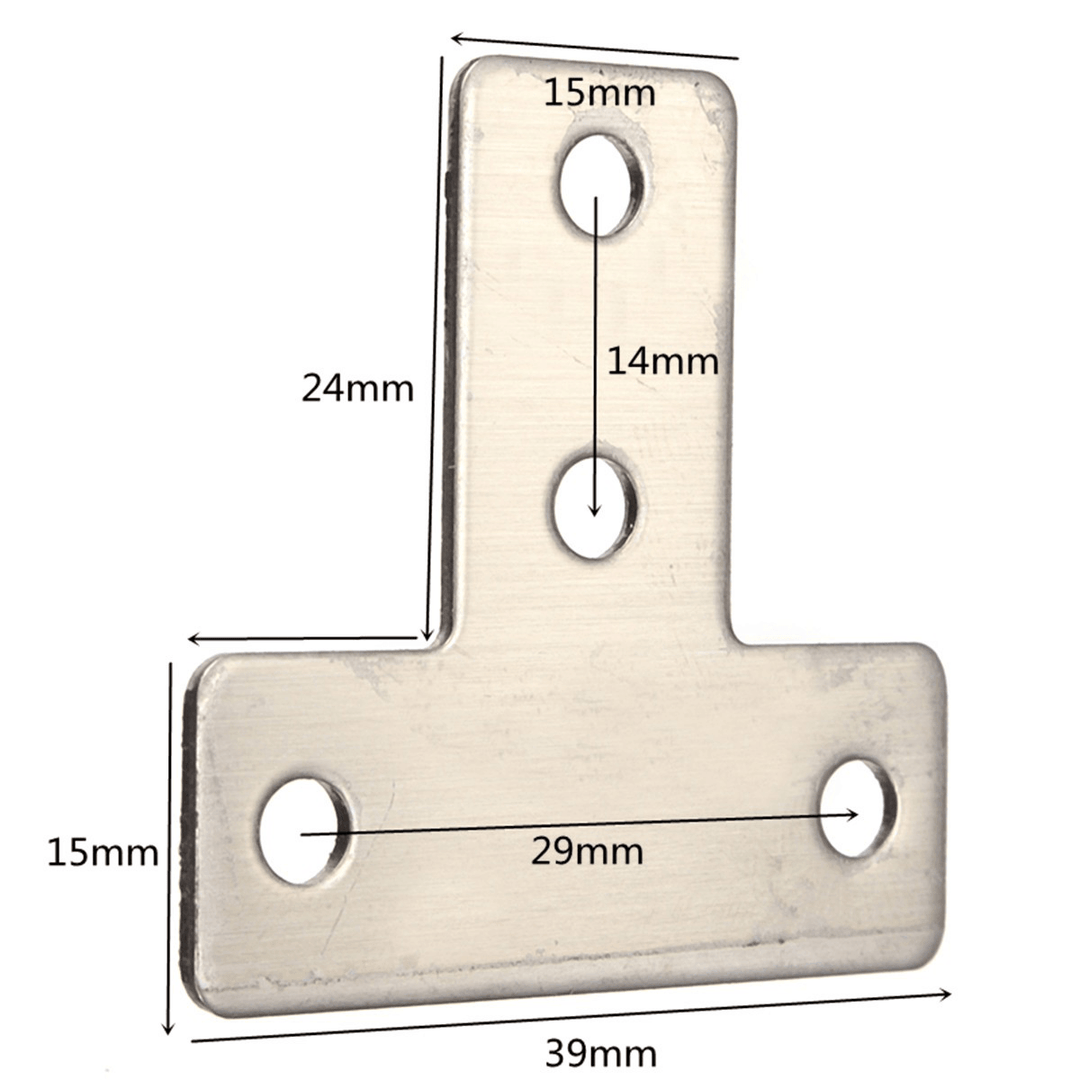 T-Shaped Corner Brace Right Angle Shelf Bracket Cabinet Hardware Hardware Fitting