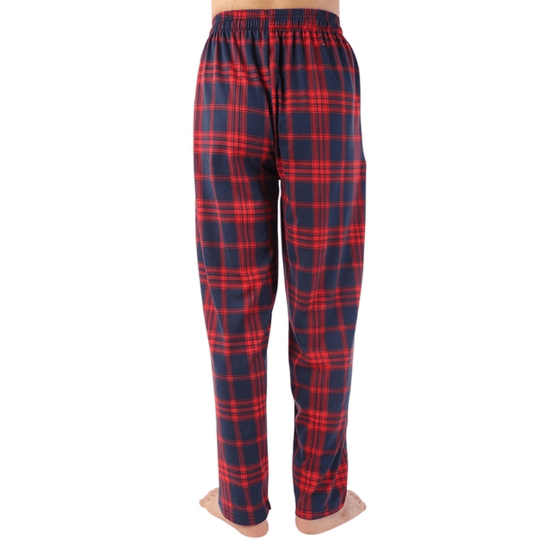 Men'S Check Cotton Sleep Bottoms