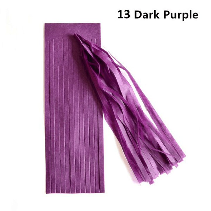 14 Inch Tissue Paper Tassel Garland Birthdays Party Decorations Event Gift Pack Balloon Accessoriess - MRSLM