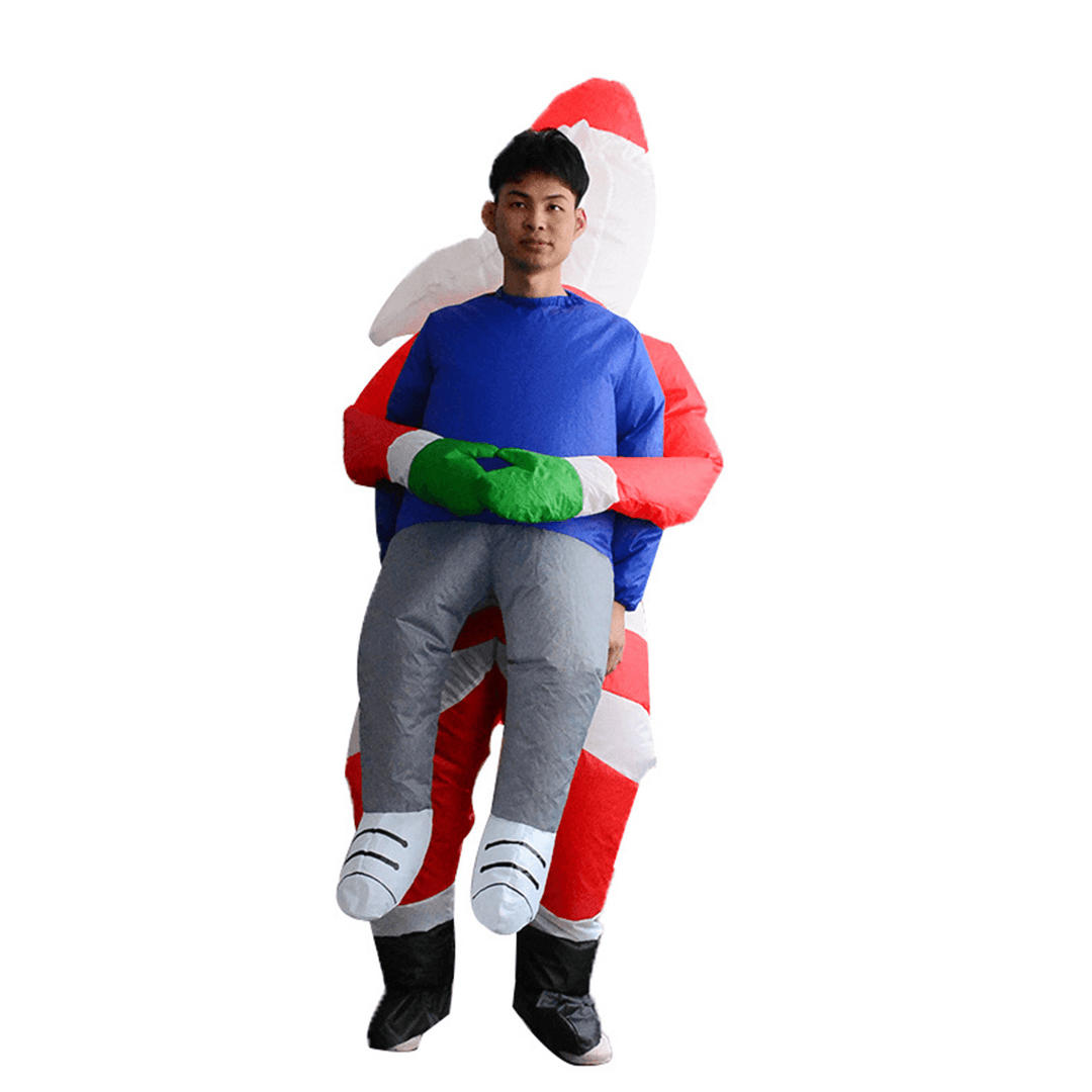 Scary Halloween Christmas Man Inflatable Costume Blow up Suits Party Dress Decorations