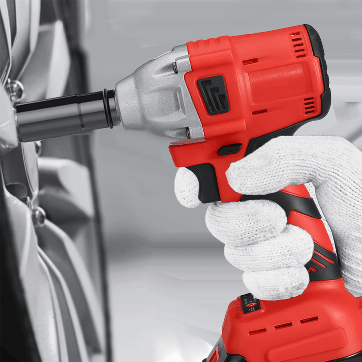 440N.M 2 in 1 Cordless Brushless Electric Impact Wrench Driver Socket Screwdriver W/ None/1/2 Battery for Makita