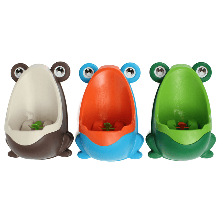 Lovely Frog Brush Cleaning Children Potty Toilet Training Kids Urinal Kid Boy Pee Removable Bathroom