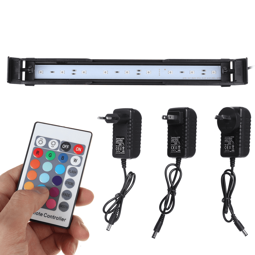 32CM Aquarium Cover Lighting Color Change Dimmable LED Light Bar Suitable for Aquarium/Fish Tank with Remote Control