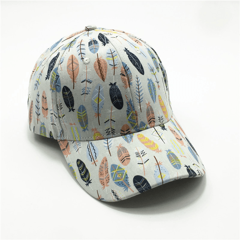 Women'S Fashion Leaf Print Baseball Cap