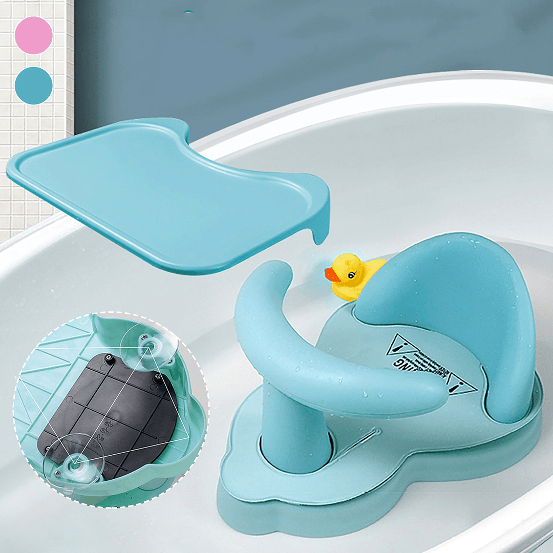 Tub Seat Baby Bathtub Pad Mat Chair Safety Security anti Slip Baby Care Children Bathing Seat Washing Toy