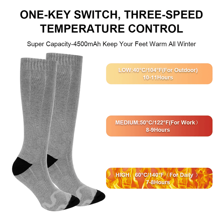 Heating to Keep Warm Rechargeable Heating Socks