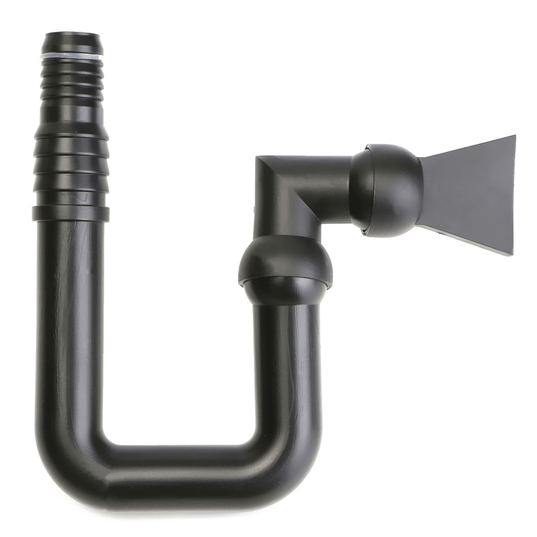 Black Aquarium Multi Angle Outflow Water Pipe with Duck Bill Hose for Sump Tank Fish