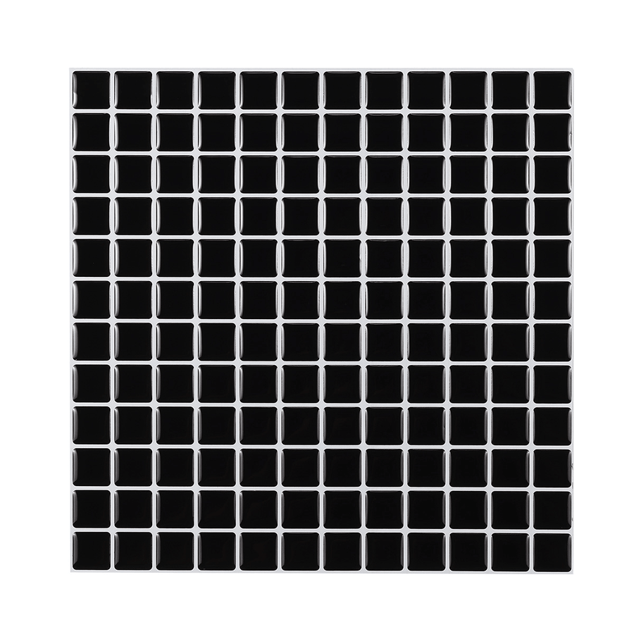 3D Mosaics Waterproof and Oil-Proof Black and White Crystal Epoxy Three-Dimensional Self-Adhesive Wall Sticker - MRSLM