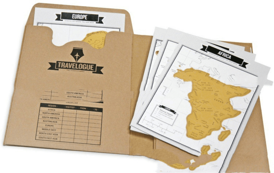 Creative Show Show Scratch Travel Log Notepad