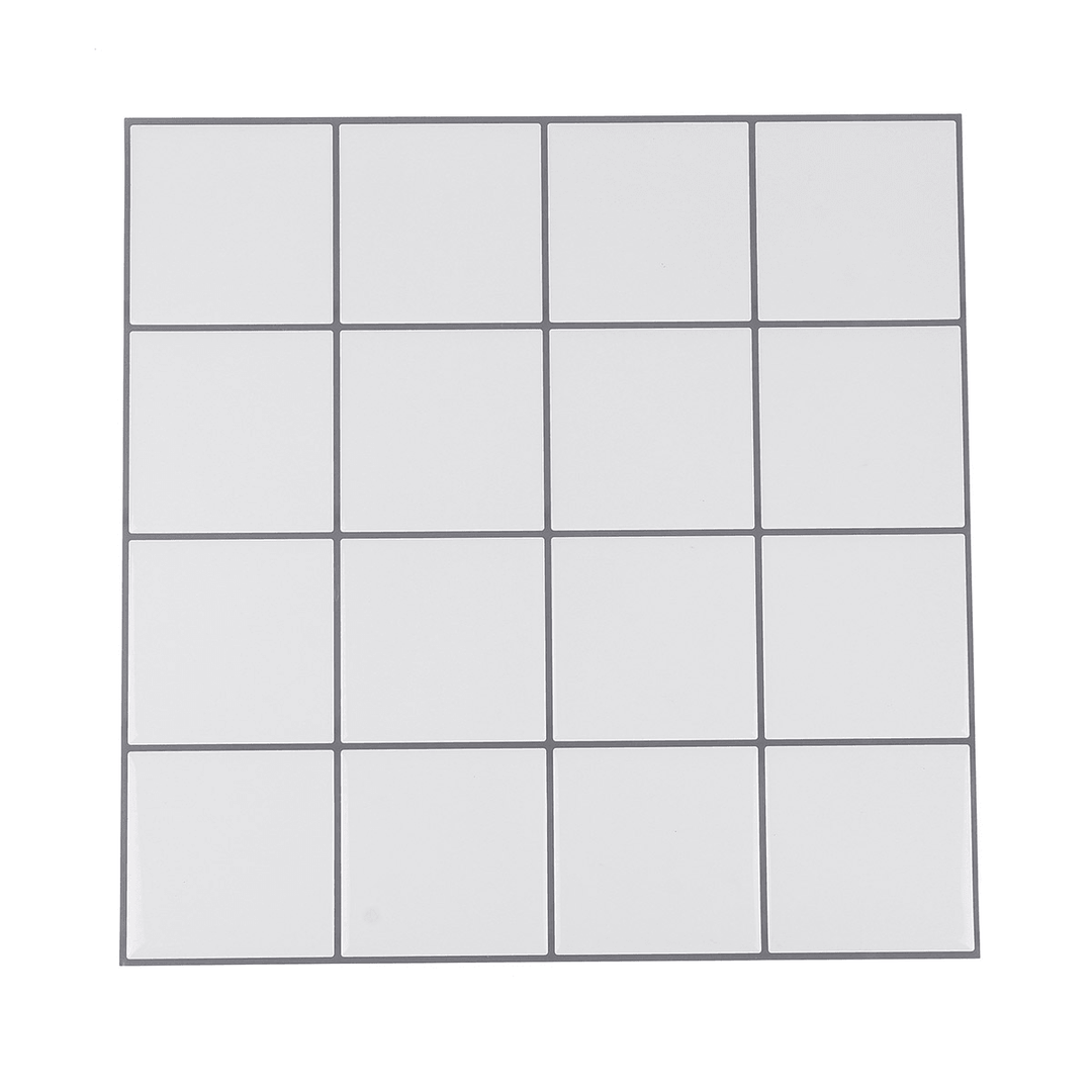 3D Tile Stickers Kitchen Bathroom Self-Adhesive Wall Cover Decal Sticker 12''X12''