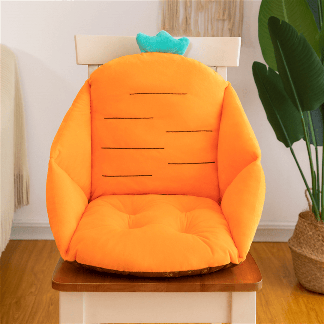 Cartoon Chair Cushion Backrest Waist Support Soft Seat Pillow Mat Home Office Furniture Decoration - MRSLM