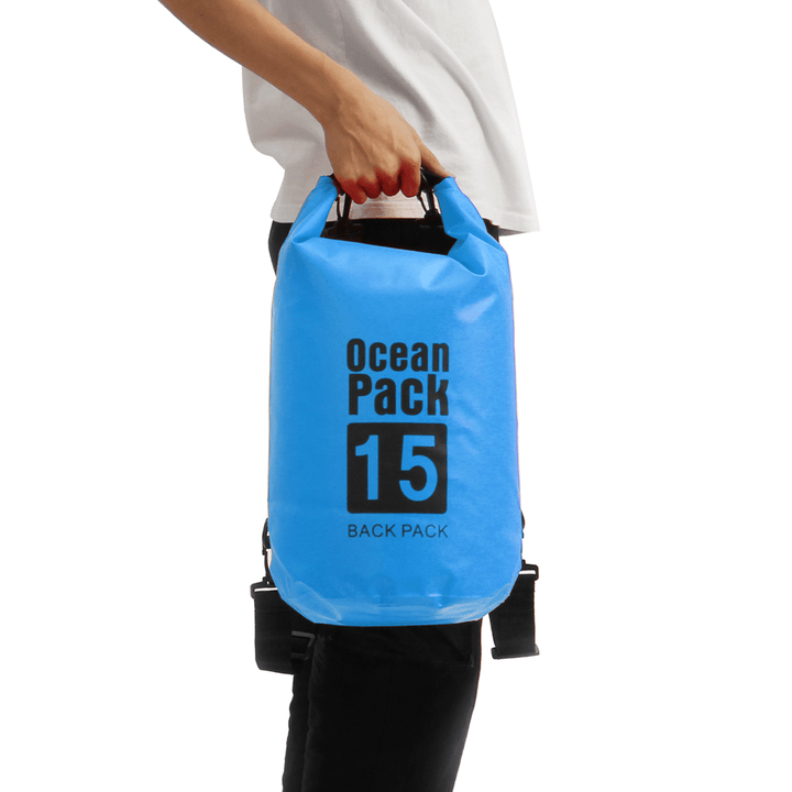 Ipree¬Æ 6 Sizes Dry Sack Bag 2/5/10/15/20/30L Waterproof Dry Bag Sack for Kayak Canoeing Outdoor Camping Pouch Pack Storage Bags Blue