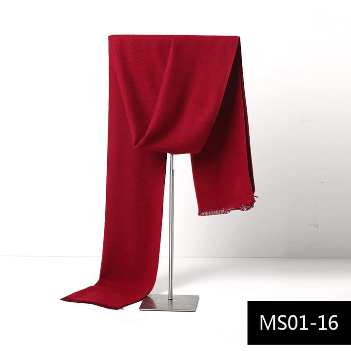 Men'S Autumn and Winter Cashmere Warm Scarf