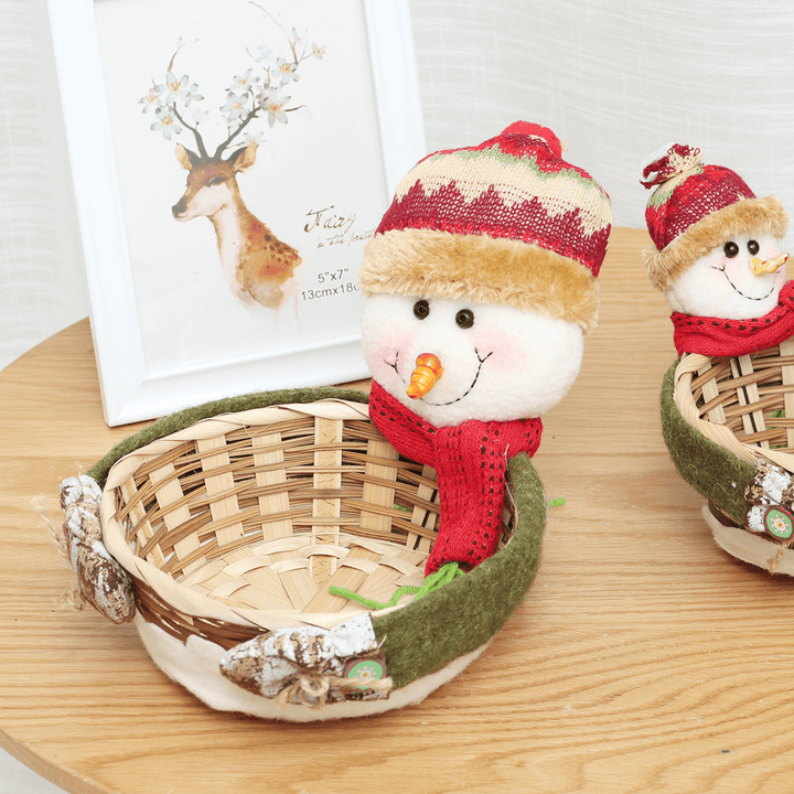 Christmas Decoration Candy Basket Desktop Ornaments Children Candy Basket Decoration Candy Box - MRSLM