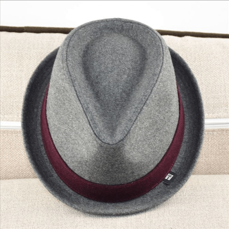 British Style Autumn and Winter Woolen Jazz Hat