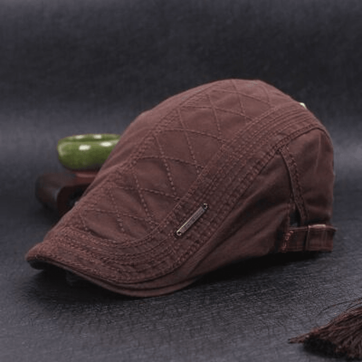 Men'S Beret Pure Cotton English Hat