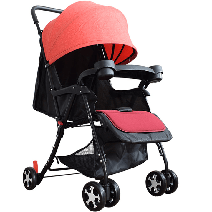 Baby Folding Adjustable Stroller Pushchair with 600D WaterproofÔºÜSunscreen Oxford Safe Stable Kids Toddler Pram Car for 0-3 Year Old