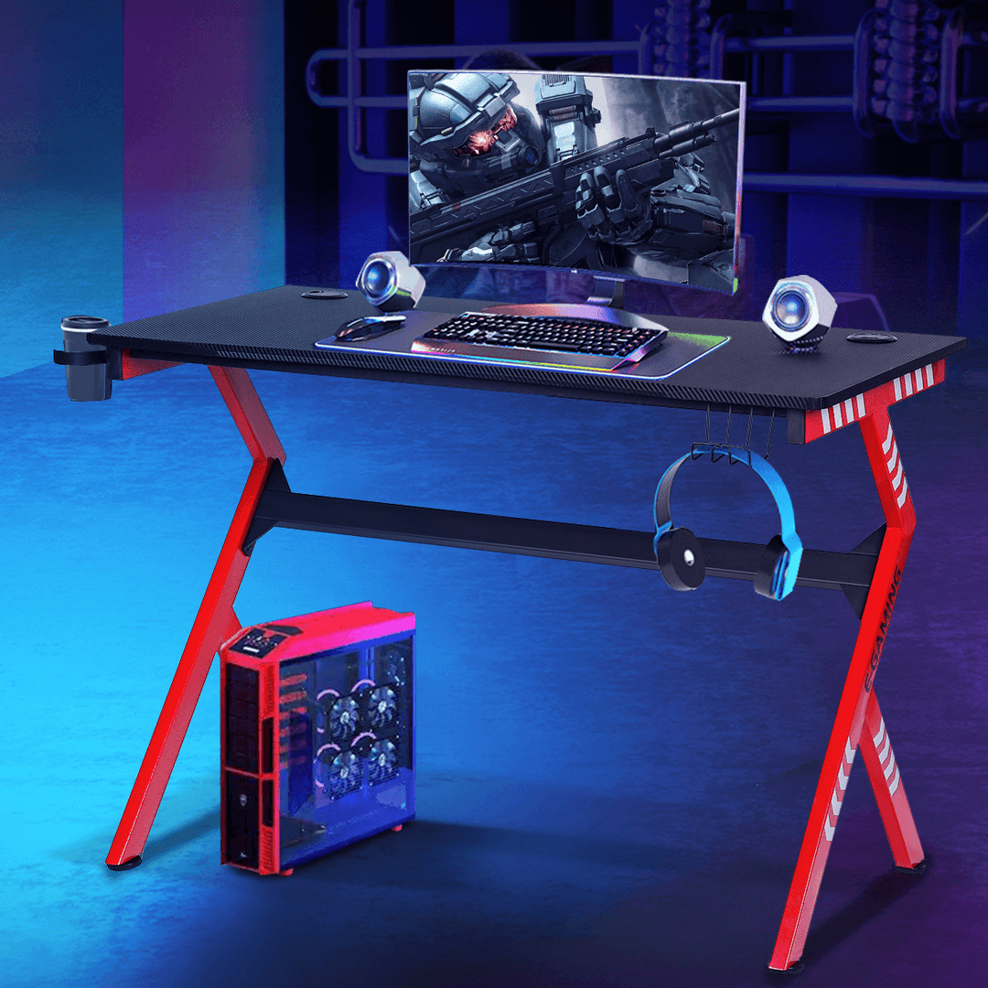 Aesthetic Style Gaming Desk 43" Large Desktop for Home Office