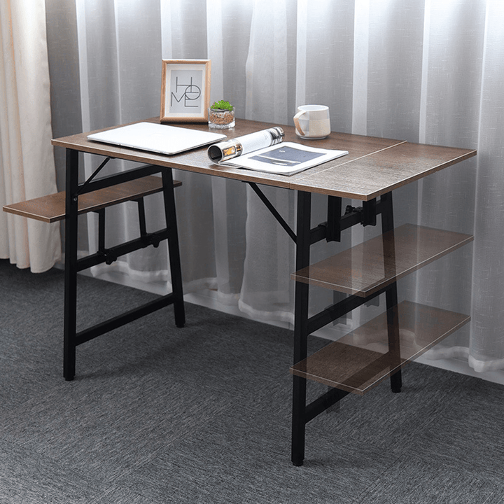 Deformable Computer Laptop Desk Modern Desktop Workstation Combination Study Room Bedroom Study Table Writing Desk for Home Office