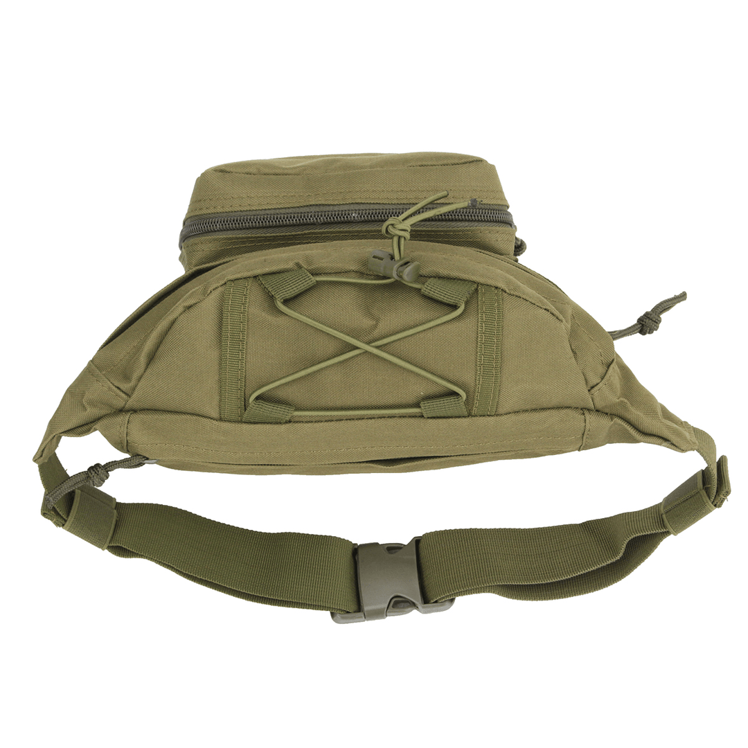 Multifunctional Tactical Waist Pack with Zip Abrasion-Resistant and Waterproof Adjustable Outdoor Camping Cycling Travel Hunting Storage Bag