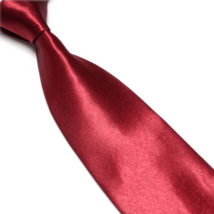 Men'S Imitation Silk Solid Color Wide Tie Knot Wedding Banquet Bright