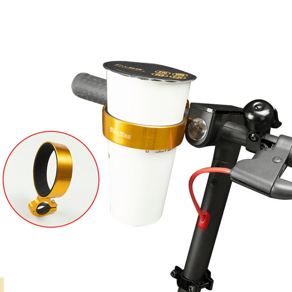 77Mm Diameter Cup Holder Universal Aluminum Alloy Bike Water Bottle Holder 72G Lightweight Drink Holder for Bike Walker Wheelchair Trolleys