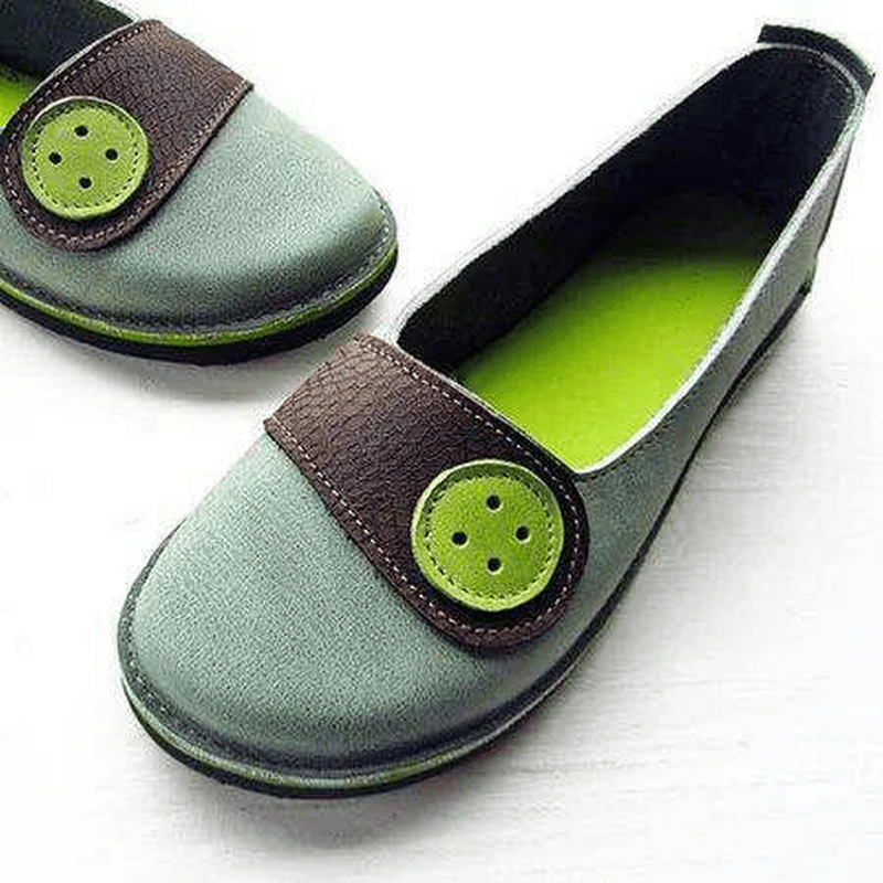 Big Size Splicing Decor Comfy Slip on Casual Flats - MRSLM