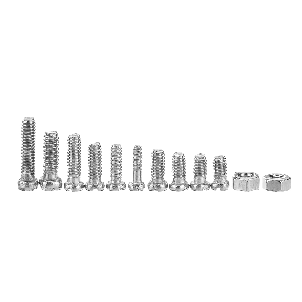 Suleve‚Ñ¢ MXSS7 600Pcs Stainless Steel M1/1.2/1.4/1.6 Small Screws Nut for Watches Clocks Mobile 2-4Mm