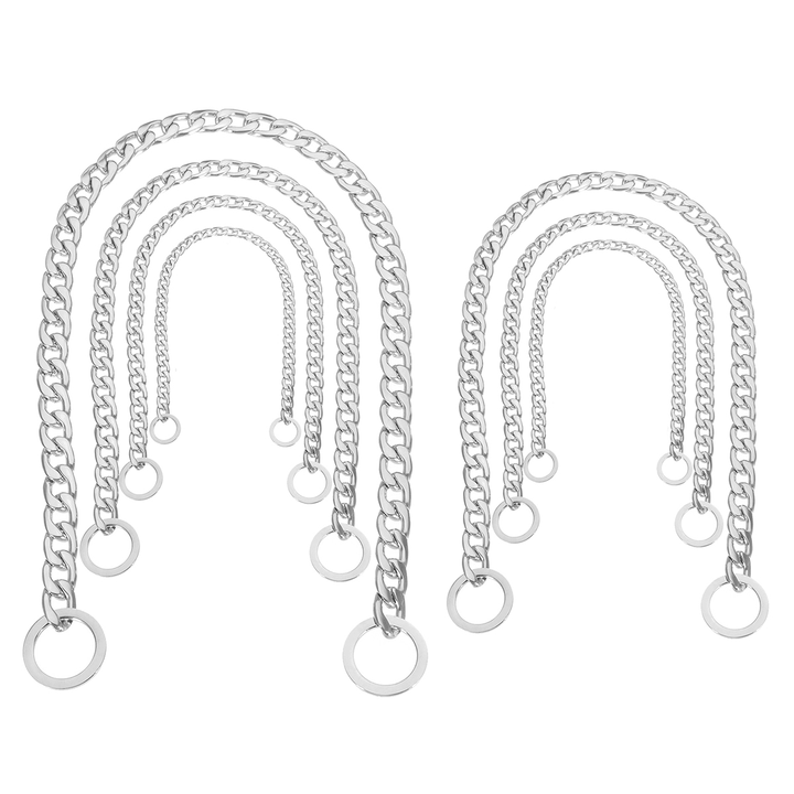 13Mm Silver Cut Curb Cuban Link Stainless Steel Dog Chain Pet Collar