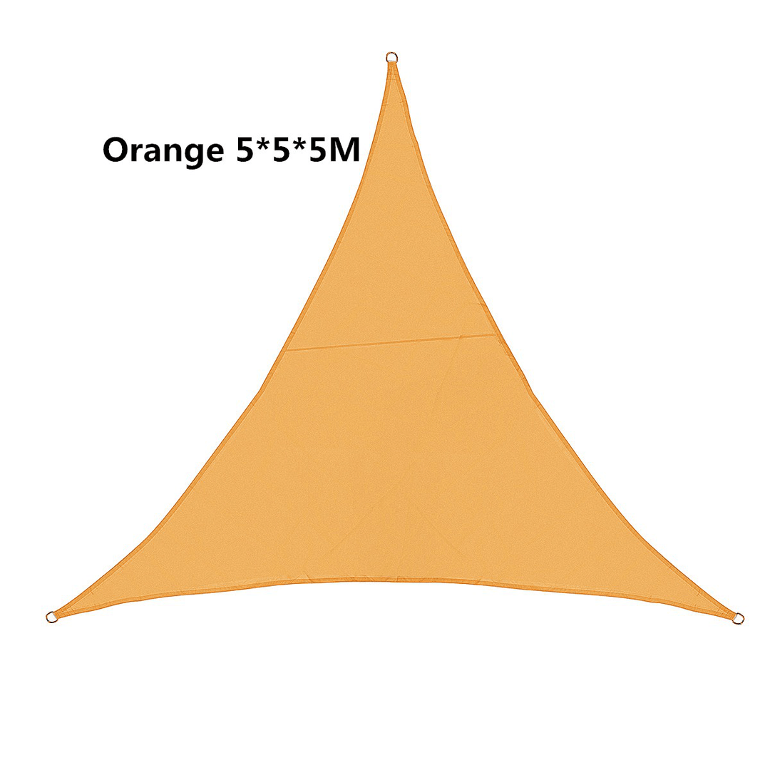 Sun Shade Sail Waterproof 420D Oxford Polyester Canopy Cover Awning Garden Yard Plant Protection - MRSLM