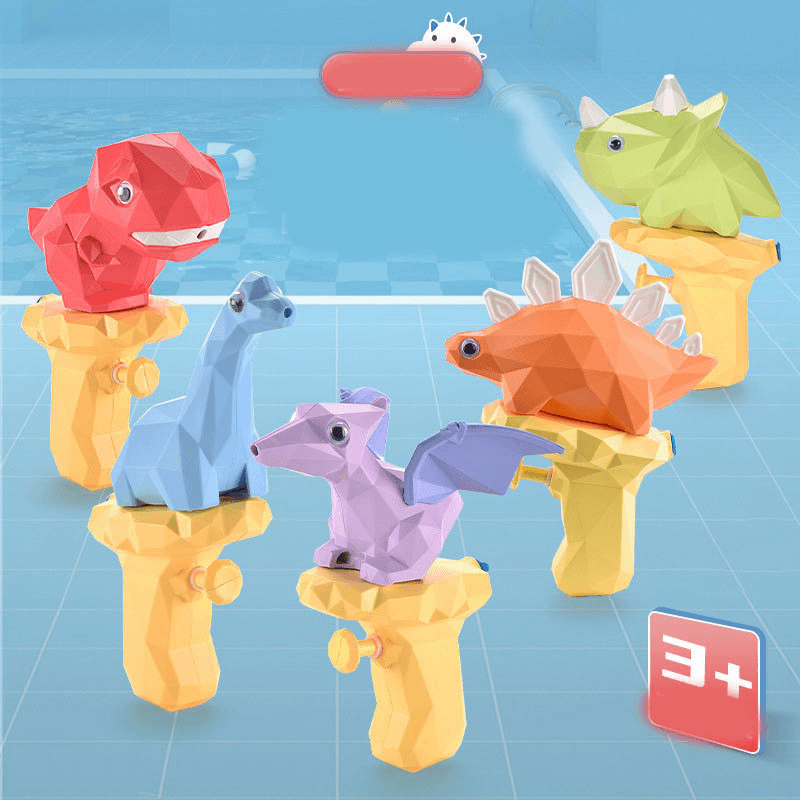 3D Cartoon Dinosaur Shape Outdoor Playing in Water Parent-Child Interactive Spray Gun