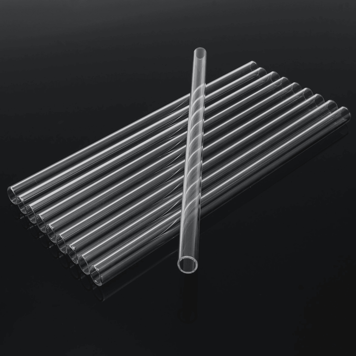 10Pcs 250Mm OD 10Mm 1.5Mm Thick Wall Borosilicate Glass Blowing Lab Tube