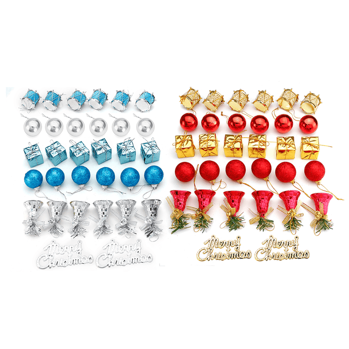 32PCS Christmas Xmas Tree Decorations Hanging Ornaments Baubles Balls Drums Bells