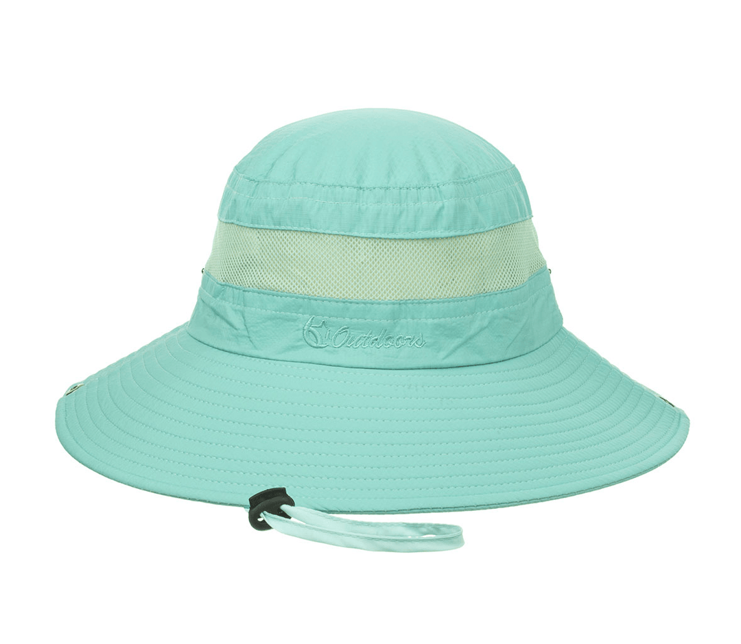 Mesh Breathable Solid Color Sunscreen Fisherman Hat Basin Hat