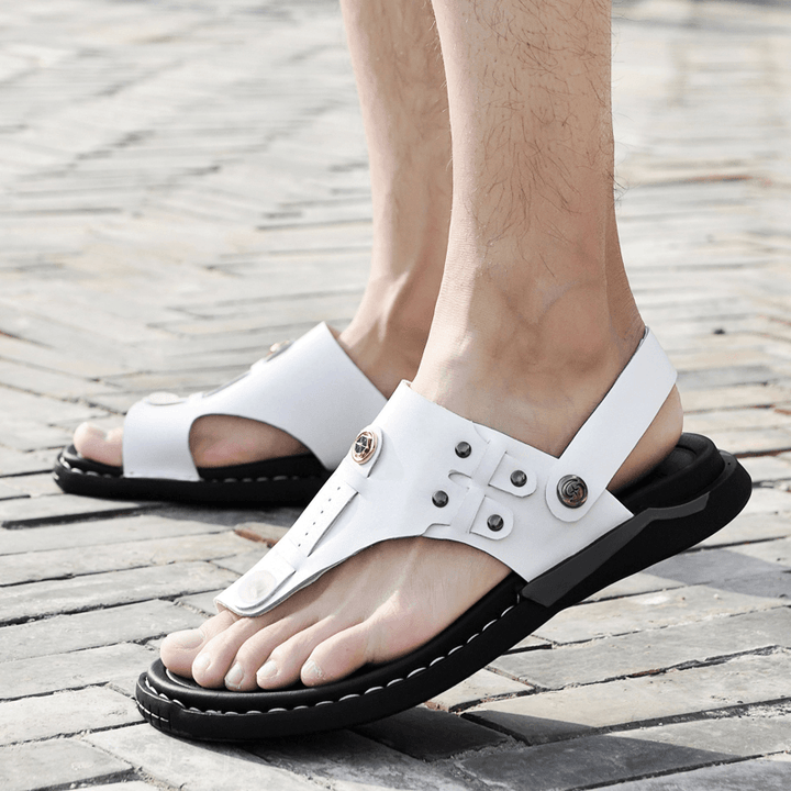 Men Two-Ways Soft Breathable Non-Slip Casual Outdoor Sandals