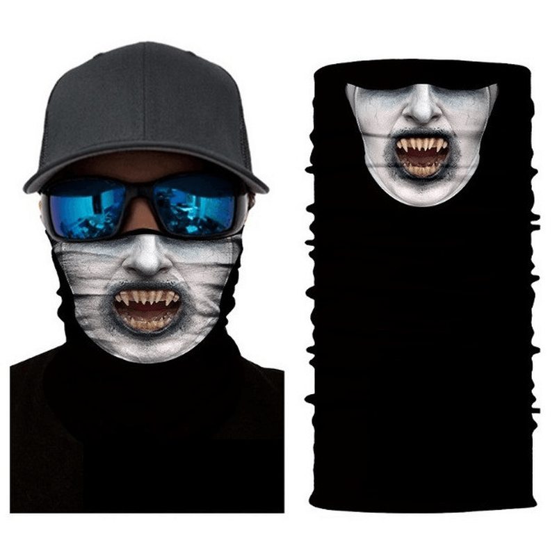 Magic 3D Digital Headscarf Skull Seamless Variety Sports Cycling Headscarf