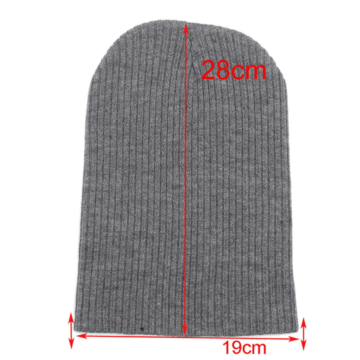 Winter Casual Knitted Warm Skullies Beanies Hats High Elastic Men Women Hat