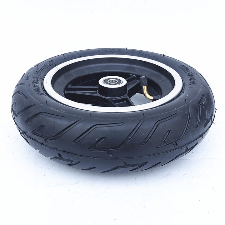 10 Inch 10X2.70-6.5 Electric Scooter Vacuum Tire Set with Disc Brake Inflation Free Solid Tire Scooters Wheels Accessories