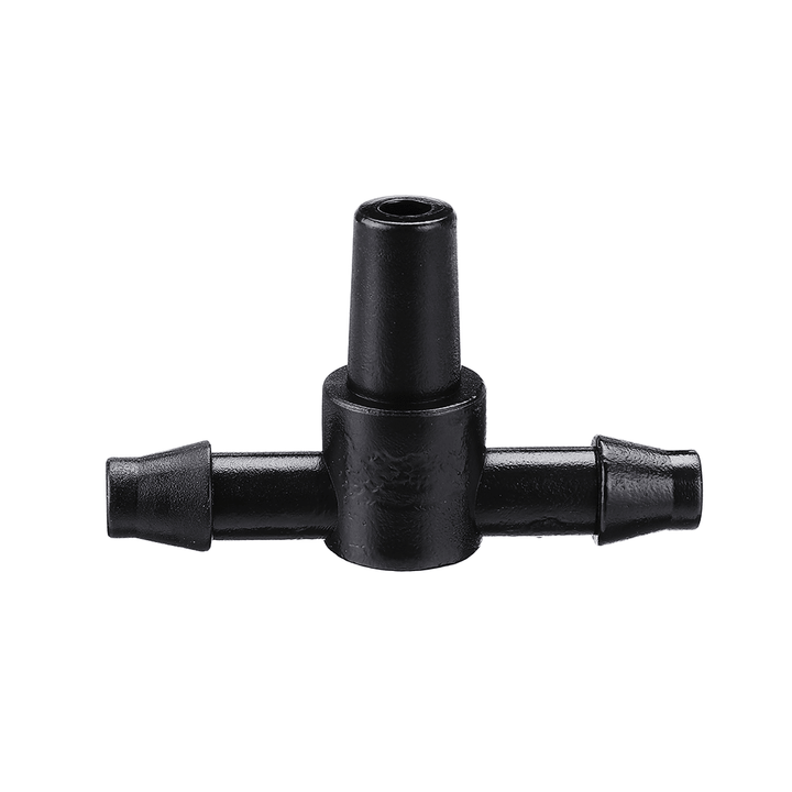 50Pcs Garden Hose Sprinkler Tee Connector Micro Drip Irrigation 4/7Mm Pipe Barbed Connector Watering System Pipe Barbed Connection Part