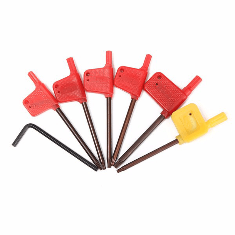 7Pcs 12Mm Shank Lathe Turning Tool Holder Boring Bar with 7Pcs Carbide Insert and Wrench