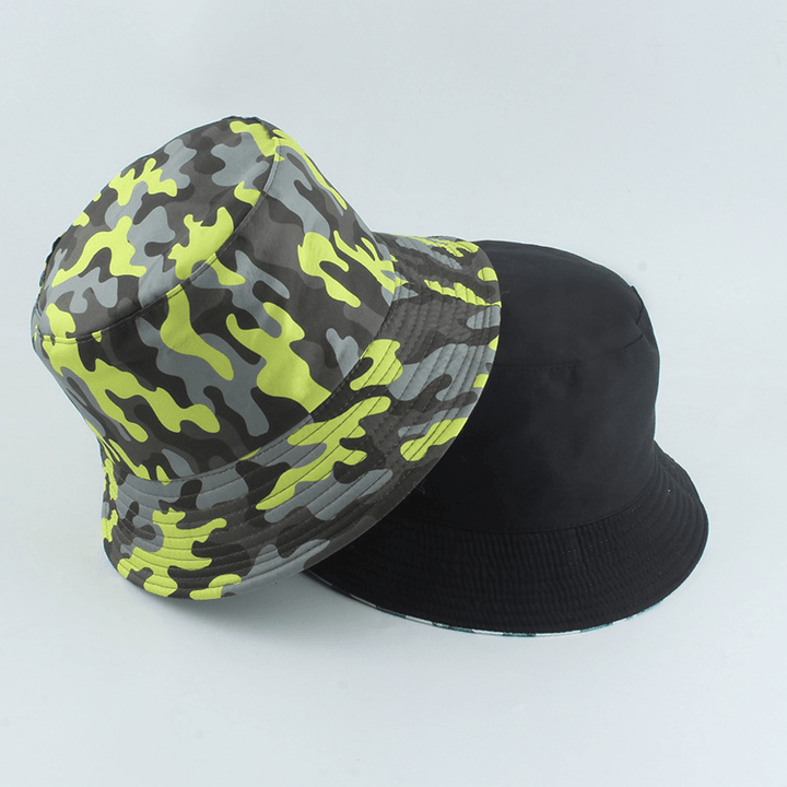 Camouflage Print Double-Sided Fisherman Hat