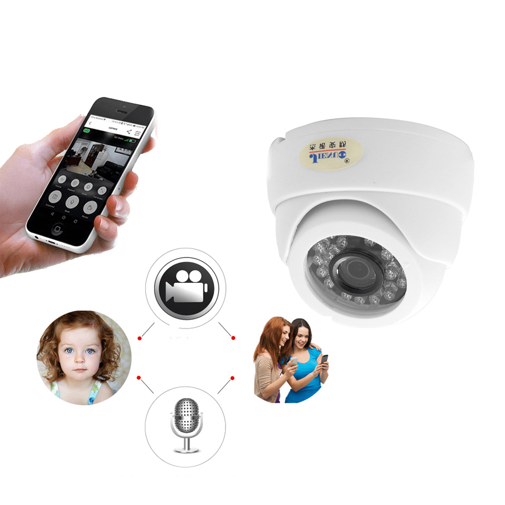 JIENUO JN-IP517AR-D Wifi Camera 1080P CCTV Surveillance Video Security Wireless Audio Ipcam Indoor Cam Infrared Dome Home IP Camera