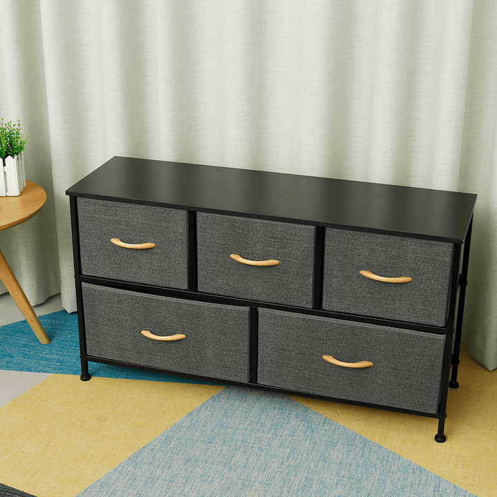 5 Drawers File Cabinets Furniture Storage Tower Unit Closet Dresser Bedside for Bedroom Office