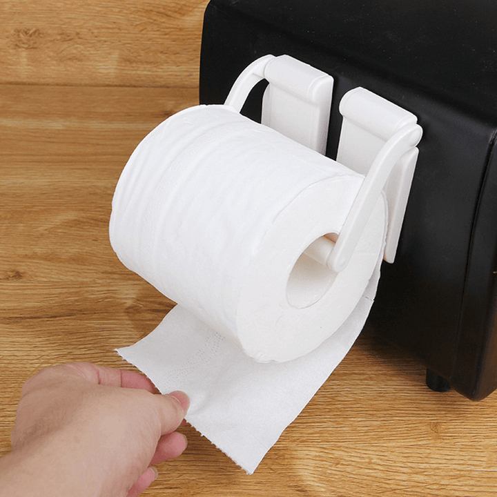 Honana Magnetic Reel Holder Towel Napkin Rack Refrigerator Side Wall Roll Paper Stand Wall Hanging Paper Towel Holder Kitchen Bathroom