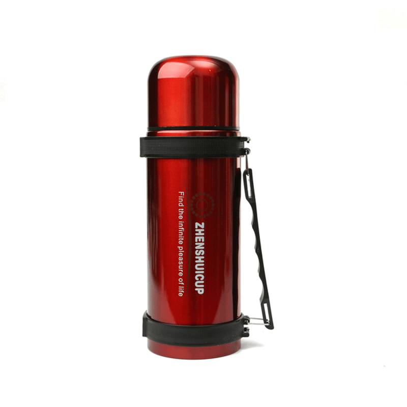 1.2L Large Outdoor Stainless Steel Travel Mug Thermos Vacuum Flask Bottle with Cup Bottles