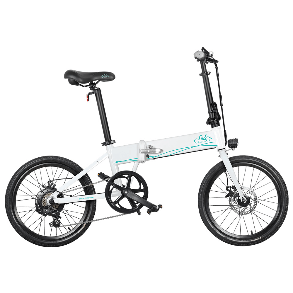 [US Direct] FIIDO D4S 10.4Ah 36V 250W 20 Inches Folding Moped Bicycle 25Km/H Top Speed 80KM Mileage Range Electric Bike US Plug - MRSLM